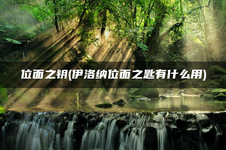 位面之钥(伊洛纳位面之匙有什么用)
