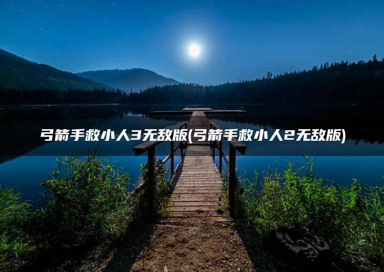 弓箭手救小人3无敌版(弓箭手救小人2无敌版)