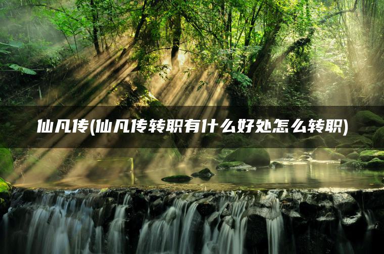 仙凡传(仙凡传转职有什么好处怎么转职)