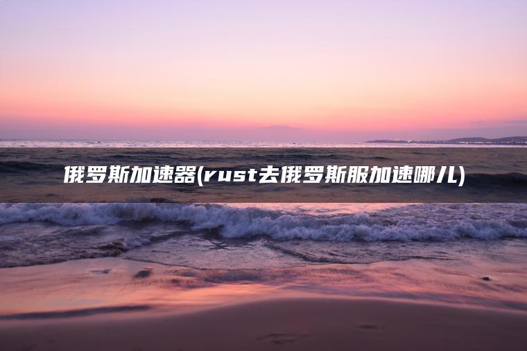 俄罗斯加速器(rust去俄罗斯服加速哪儿)