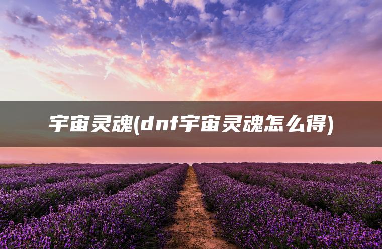 宇宙灵魂(dnf宇宙灵魂怎么得)