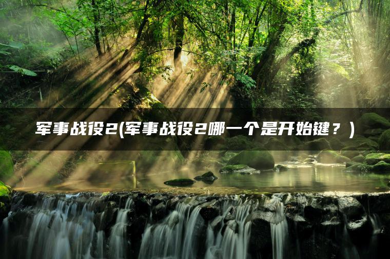 军事战役2(军事战役2哪一个是开始键？)