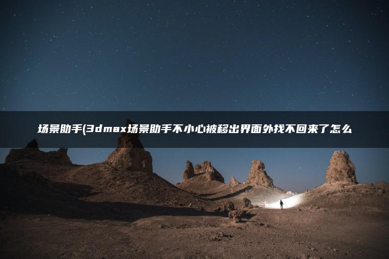 场景助手(3dmax场景助手不小心被移出界面外找不回来了怎么