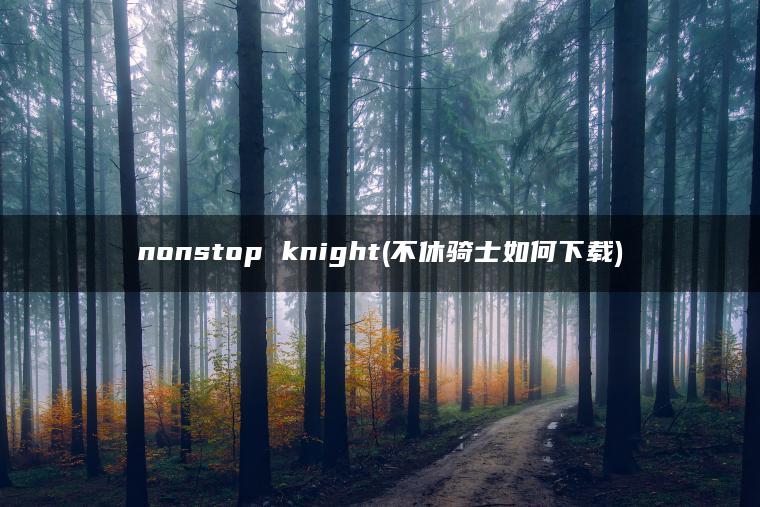 nonstop knight(不休骑士如何下载)