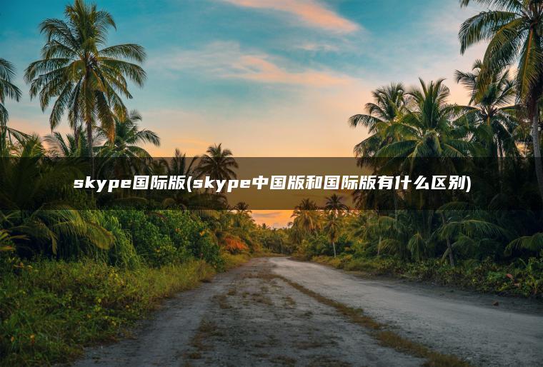 skype国际版(skype中国版和国际版有什么区别)