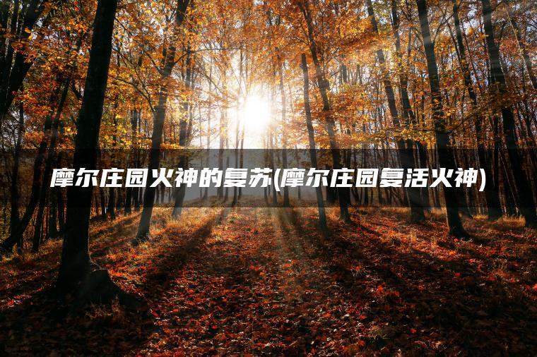 摩尔庄园火神的复苏(摩尔庄园复活火神)