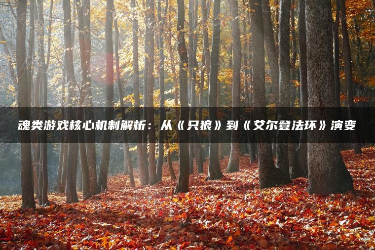 魂类游戏核心机制解析：从《只狼》到《艾尔登法环》演变