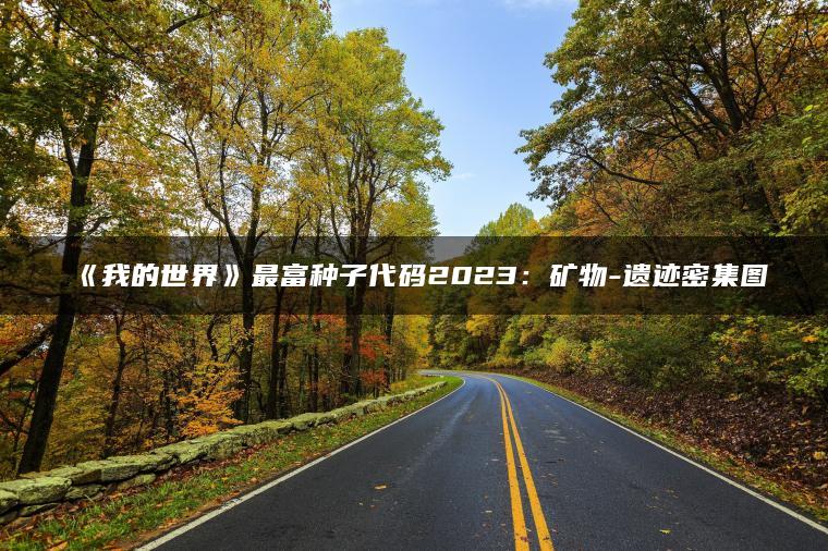 《我的世界》最富种子代码2023：矿物-遗迹密集图