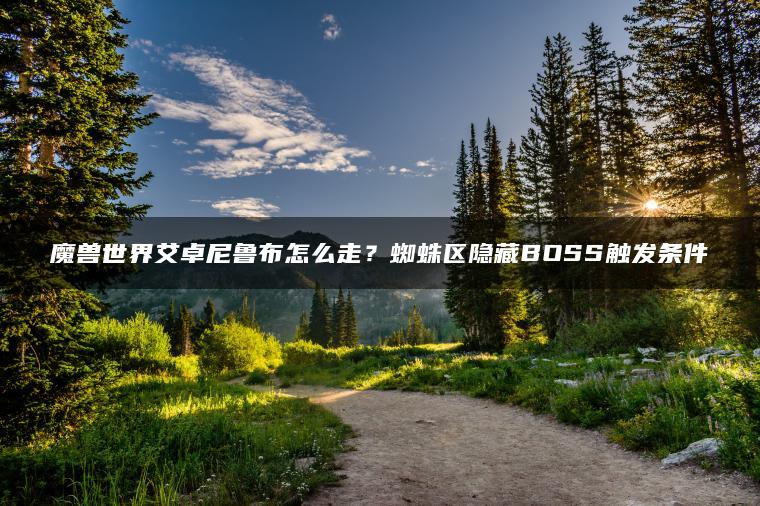 魔兽世界艾卓尼鲁布怎么走？蜘蛛区隐藏BOSS触发条件