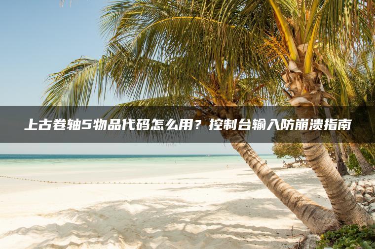 上古卷轴5物品代码怎么用？控制台输入防崩溃指南