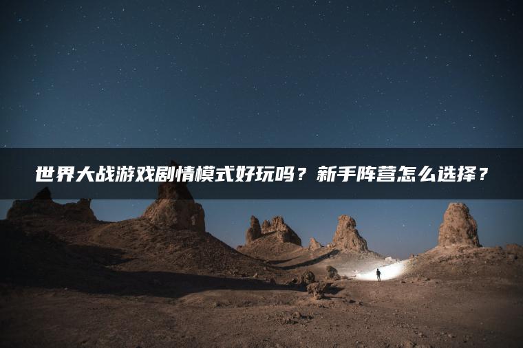 世界大战游戏剧情模式好玩吗？新手阵营怎么选择？