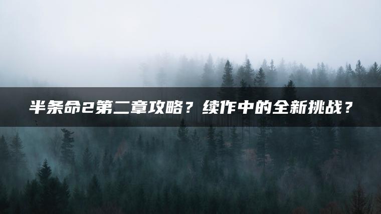 半条命2第二章攻略？续作中的全新挑战？