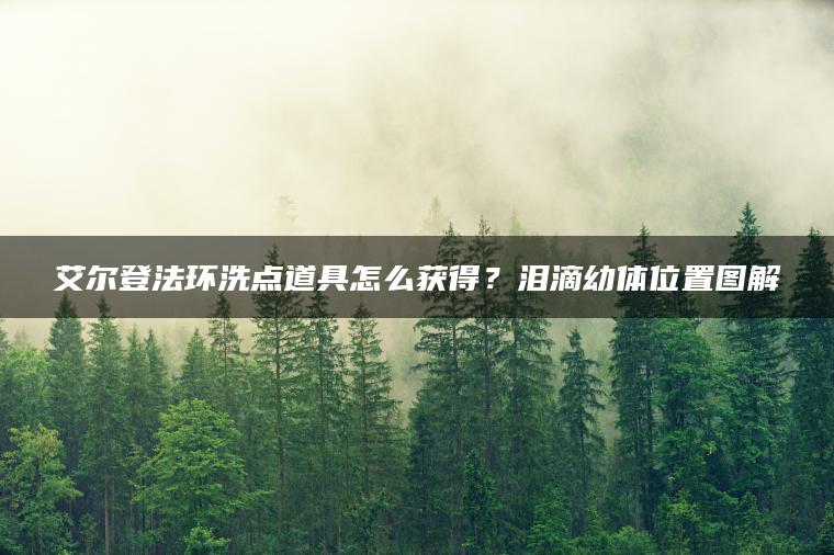 艾尔登法环洗点道具怎么获得？泪滴幼体位置图解