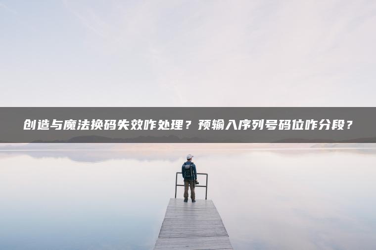 创造与魔法换码失效咋处理？预输入序列号码位咋分段？