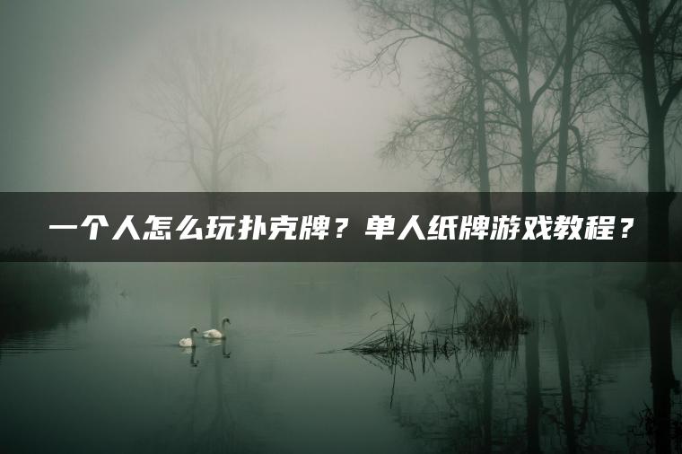 一个人怎么玩扑克牌？单人纸牌游戏教程？
