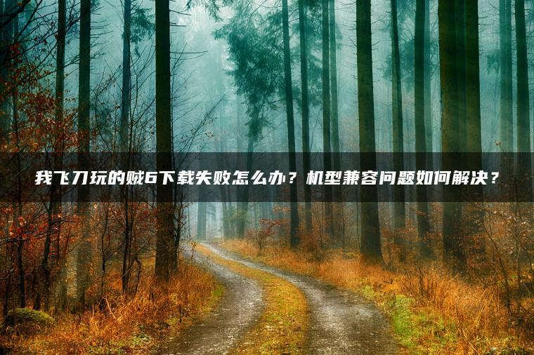 我飞刀玩的贼6下载失败怎么办？机型兼容问题如何解决？