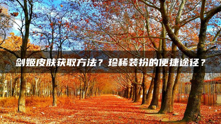 剑姬皮肤获取方法？珍稀装扮的便捷途径？