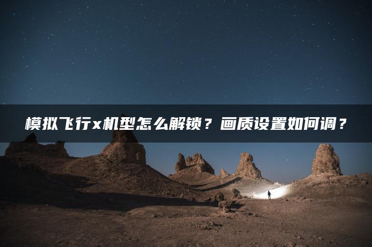 模拟飞行x机型怎么解锁？画质设置如何调？