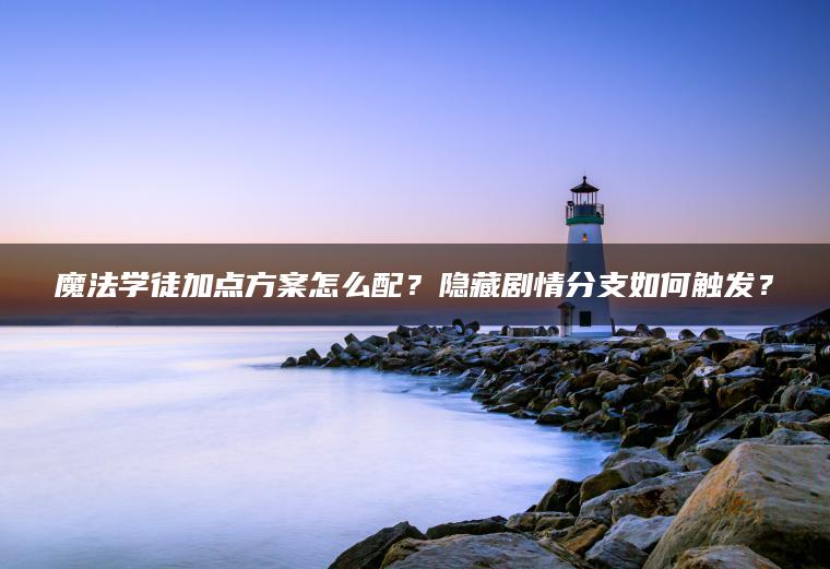魔法学徒加点方案怎么配？隐藏剧情分支如何触发？