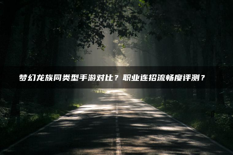 梦幻龙族同类型手游对比？职业连招流畅度评测？​​